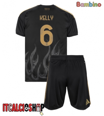 Juventus Lloyd Kelly #6 Terza Maglia Bambino 2026-27 Manica Corta (+ Pantaloni corti)